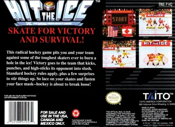 Hit the Ice - VHL - The Official Video Hockey League (USA) box cover back